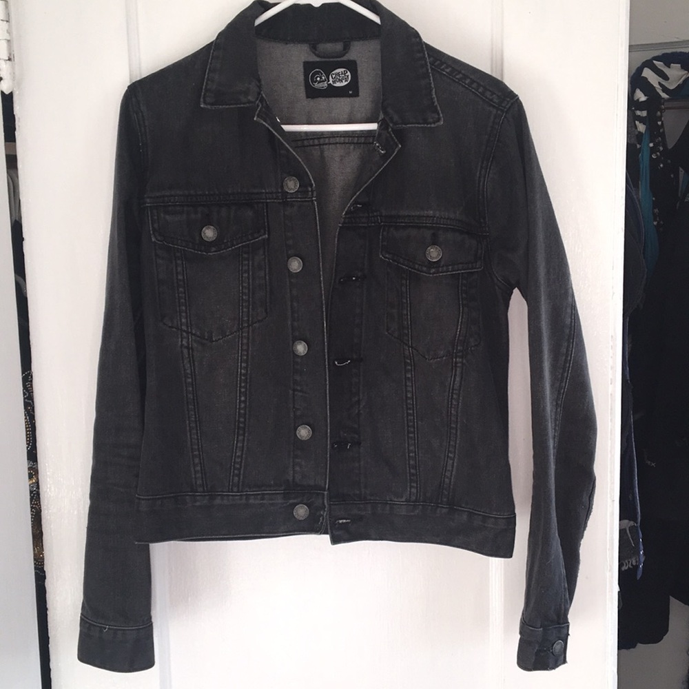 Cheap Monday black denim jacket M
